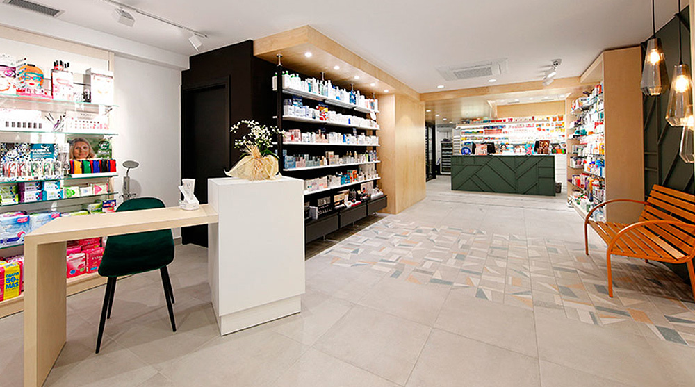 farmazia dekorazio diseinua